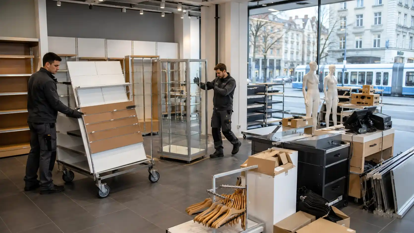 Shop clearance service in Zurich for retail units and commercial spaces